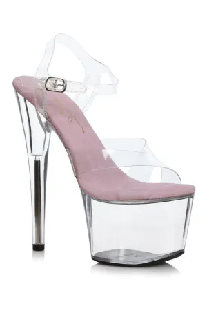 709-YUKI Stripper Sandal | Clear Vinyl