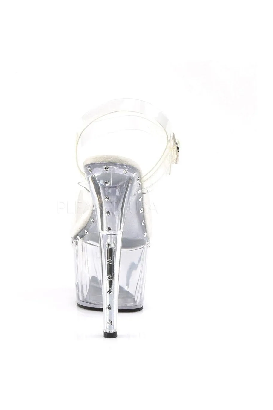 ADORE-708LS Platform Sandal  | Clear Vinyl