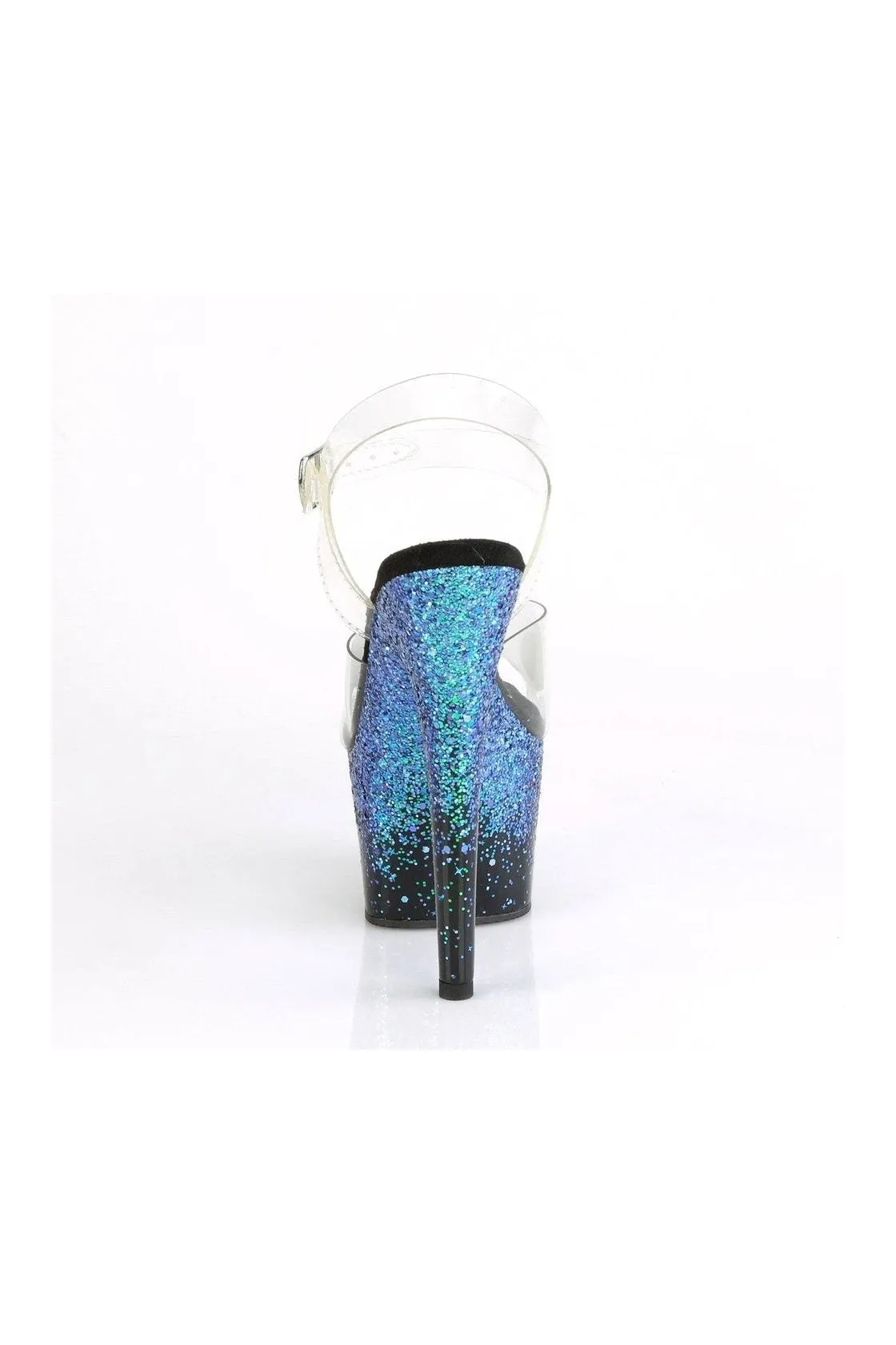 ADORE-708SS Exotic Sandal | Blue Vinyl