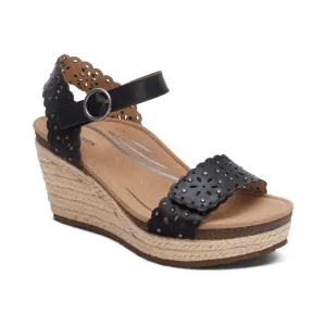 AETREX SYDNEY BLACK CUTOUT