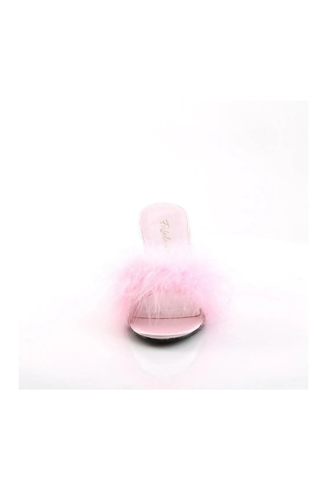 AMOUR-03 Slide | Pink Genuine Satin
