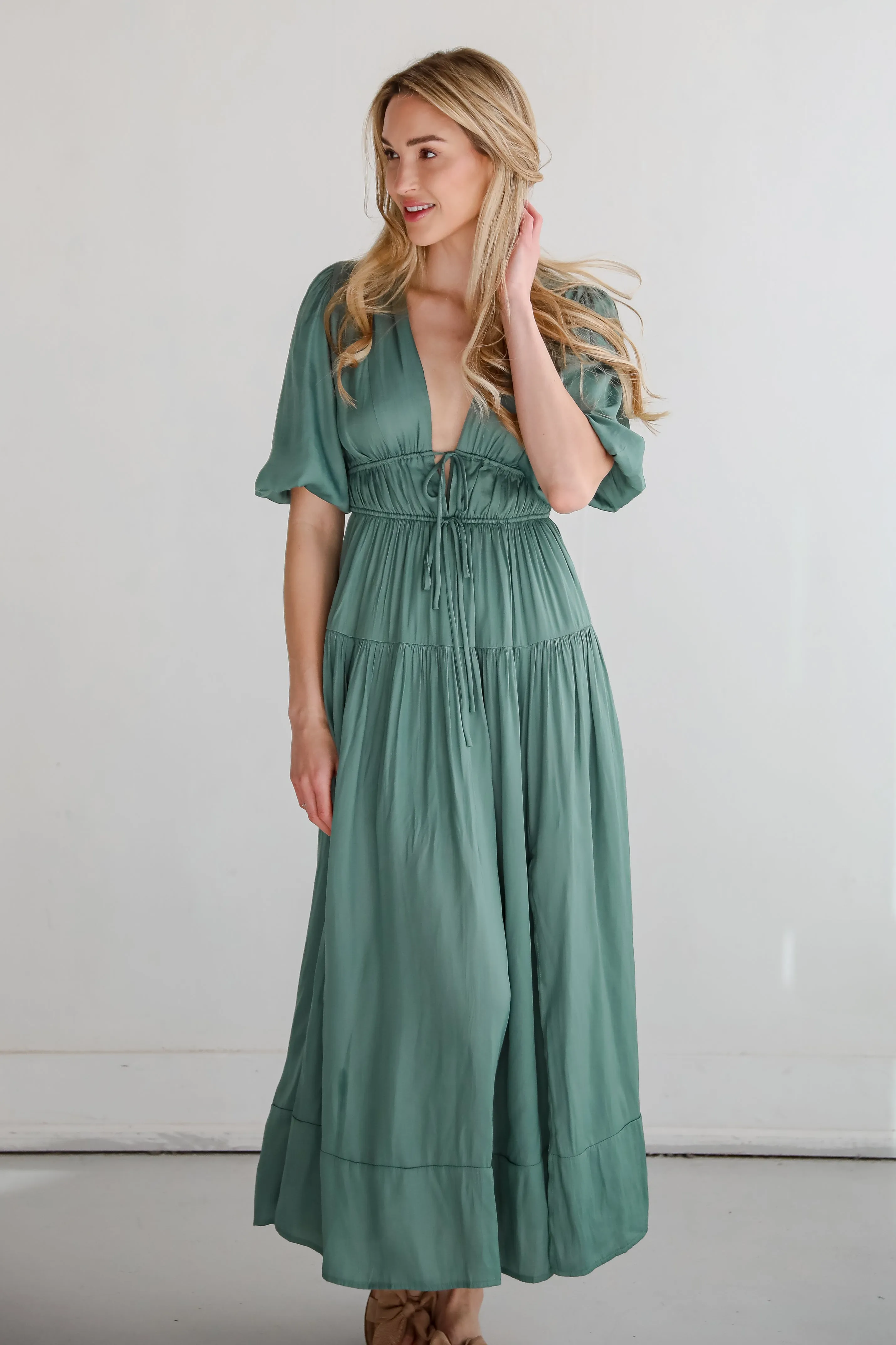 Angelic Approach Sage Maxi Dress
