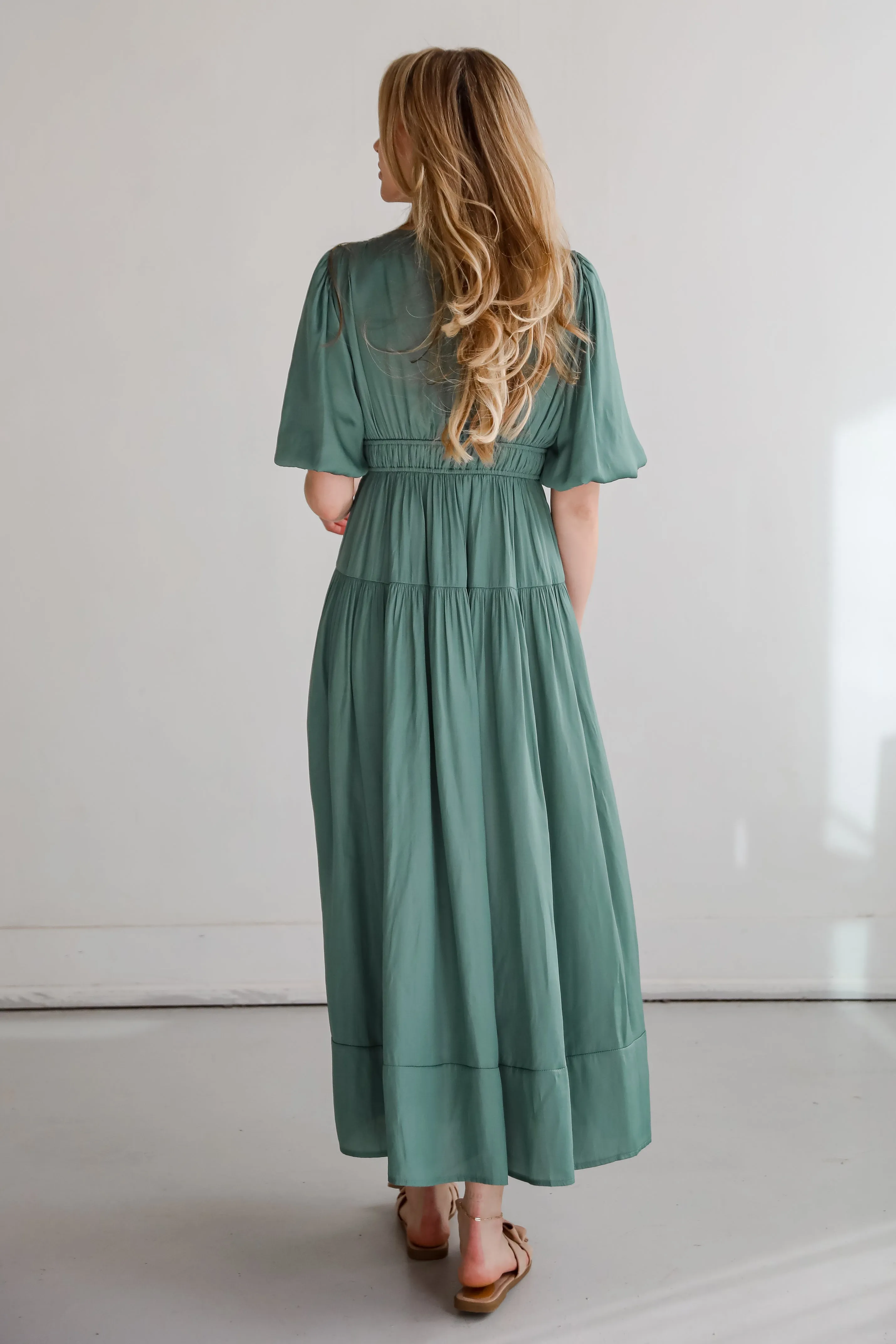 Angelic Approach Sage Maxi Dress