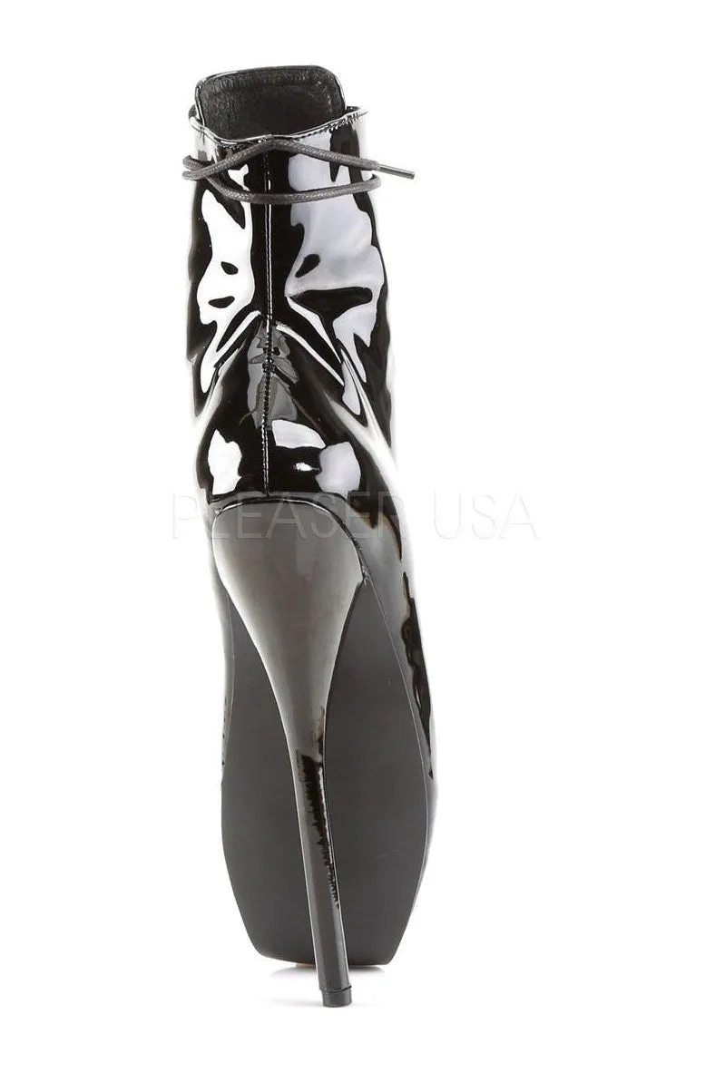 BALLET-1020 Ballet Ankle Boot | Black Patent