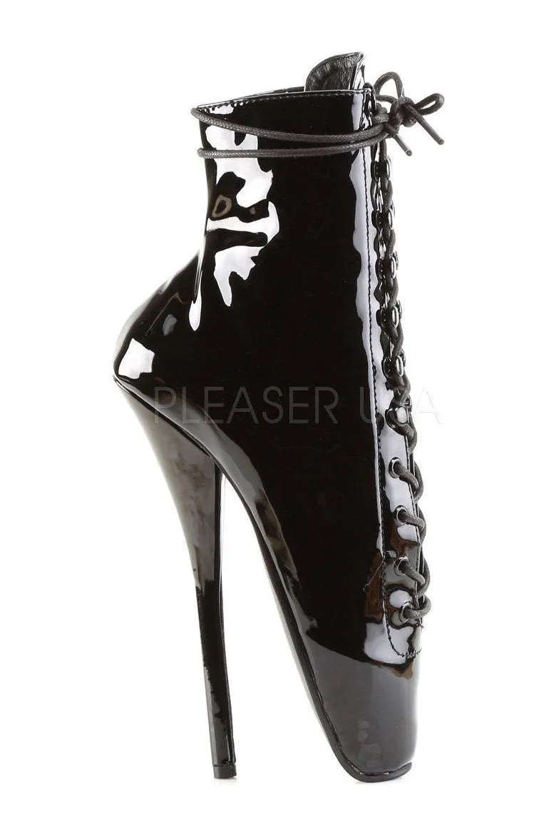BALLET-1020 Ballet Ankle Boot | Black Patent