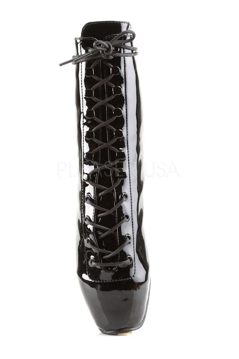 BALLET-1020 Ballet Ankle Boot | Black Patent