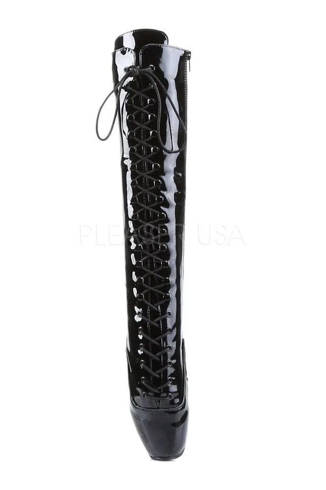 BALLET-2020 Ballet Knee Boot | Black Patent