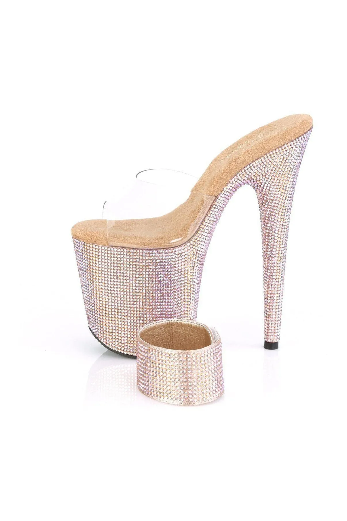 BEJEWELED-812RS Sandal | Clear Vinyl
