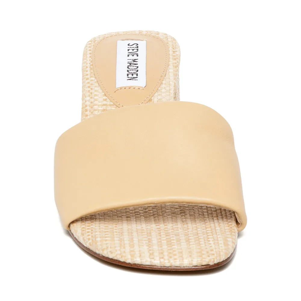 Blanche Slide NATURAL LEAHTER