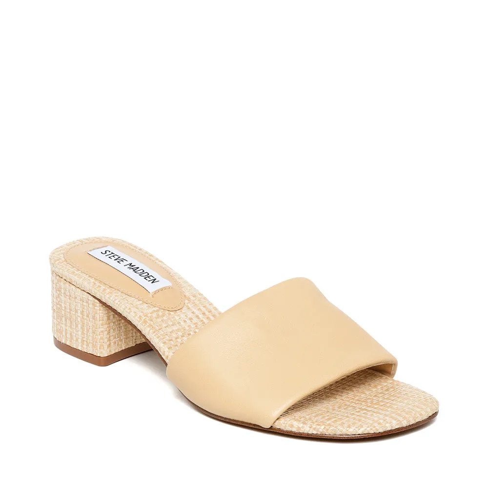 Blanche Slide NATURAL LEAHTER