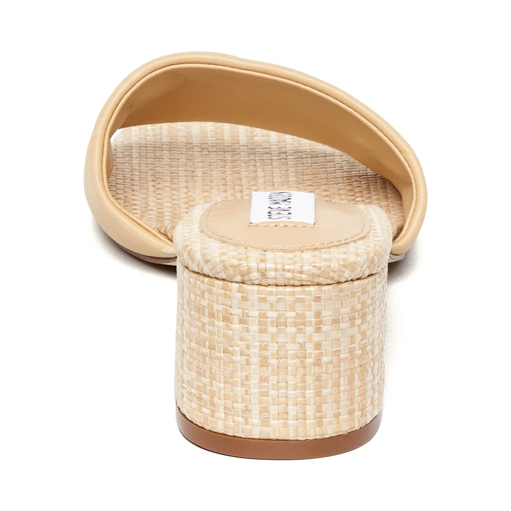 Blanche Slide NATURAL LEAHTER