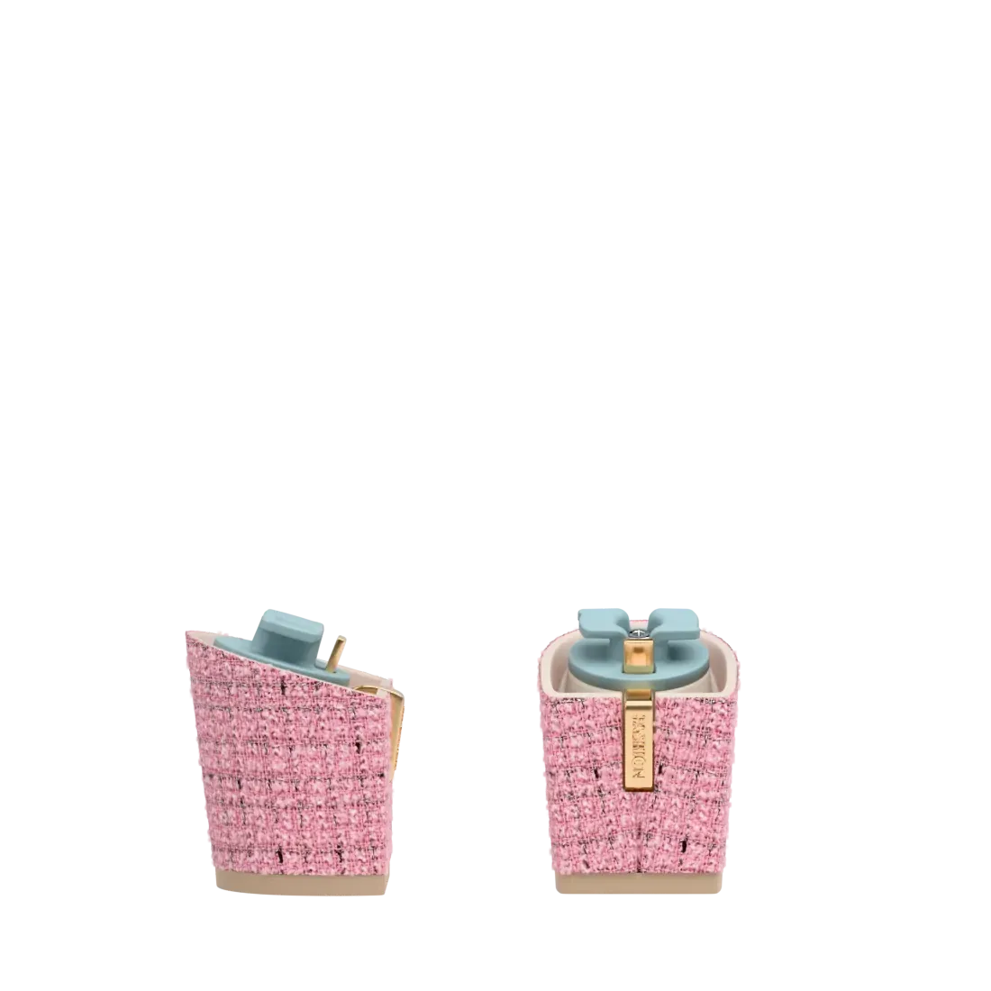 Block Heel Kit 3 Pink Tweed