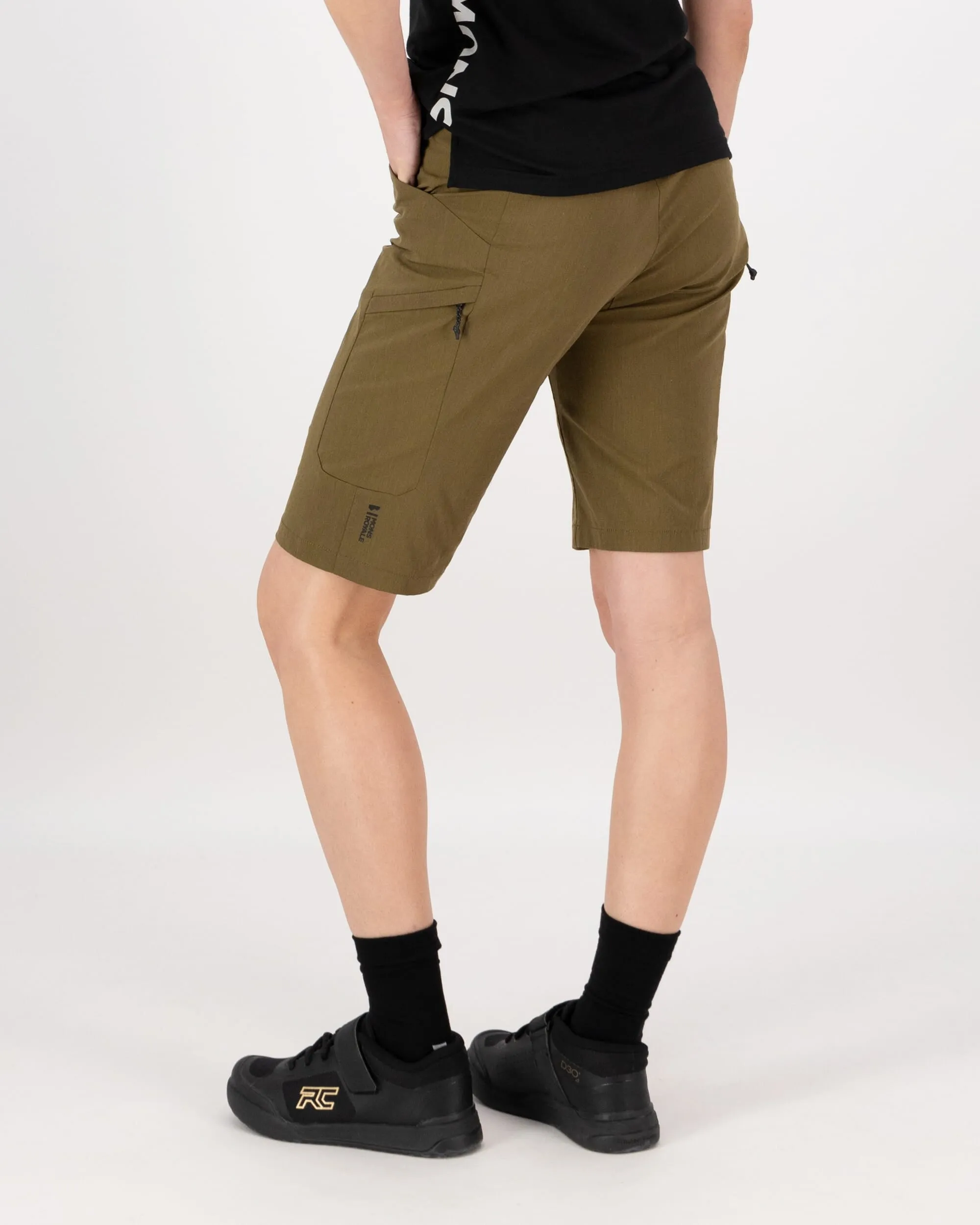 Diversion Merino Trail Shorts - Dark Olive