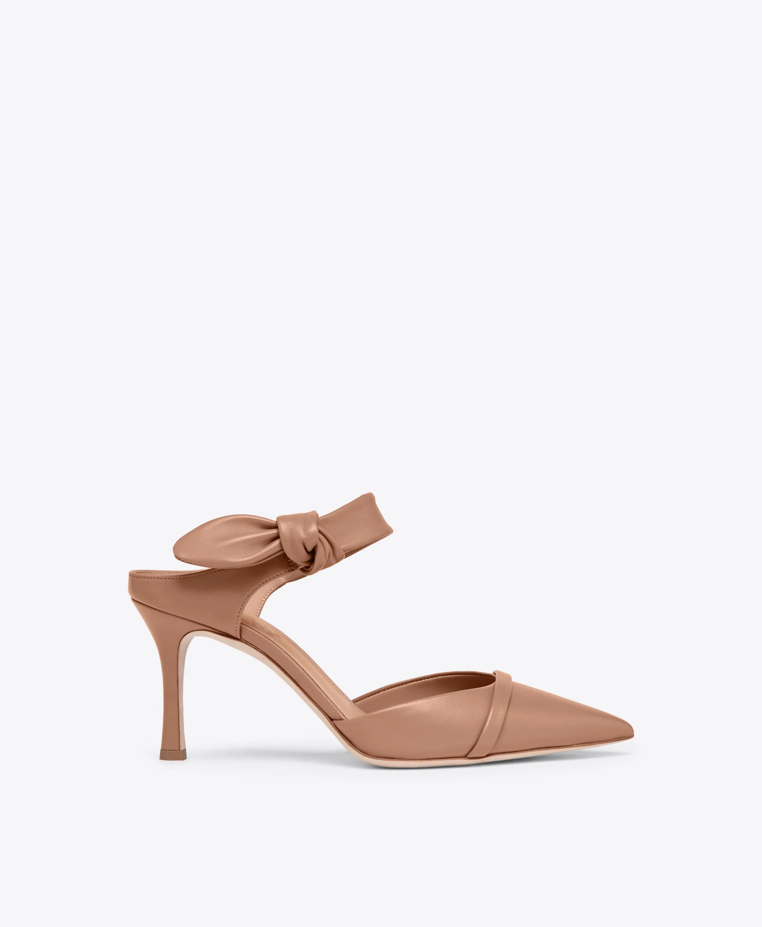 Eartha 80 Blush Leather Mules