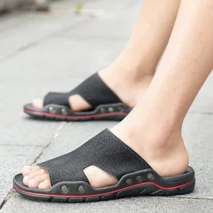 Fashion British Men Slippers Retro Sandals