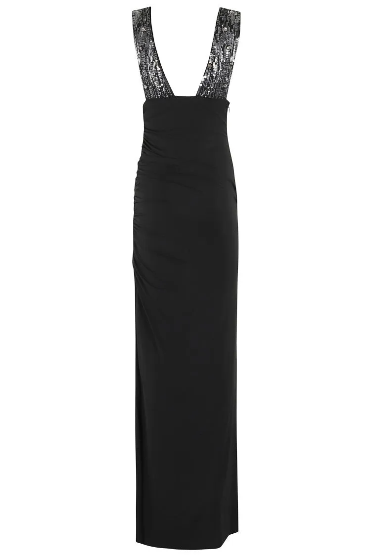 Fluid Jersey Evening Dress