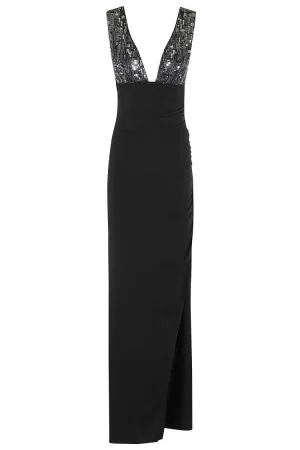 Fluid Jersey Evening Dress