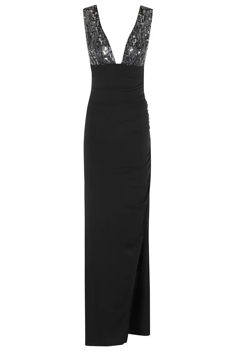 Fluid Jersey Evening Dress