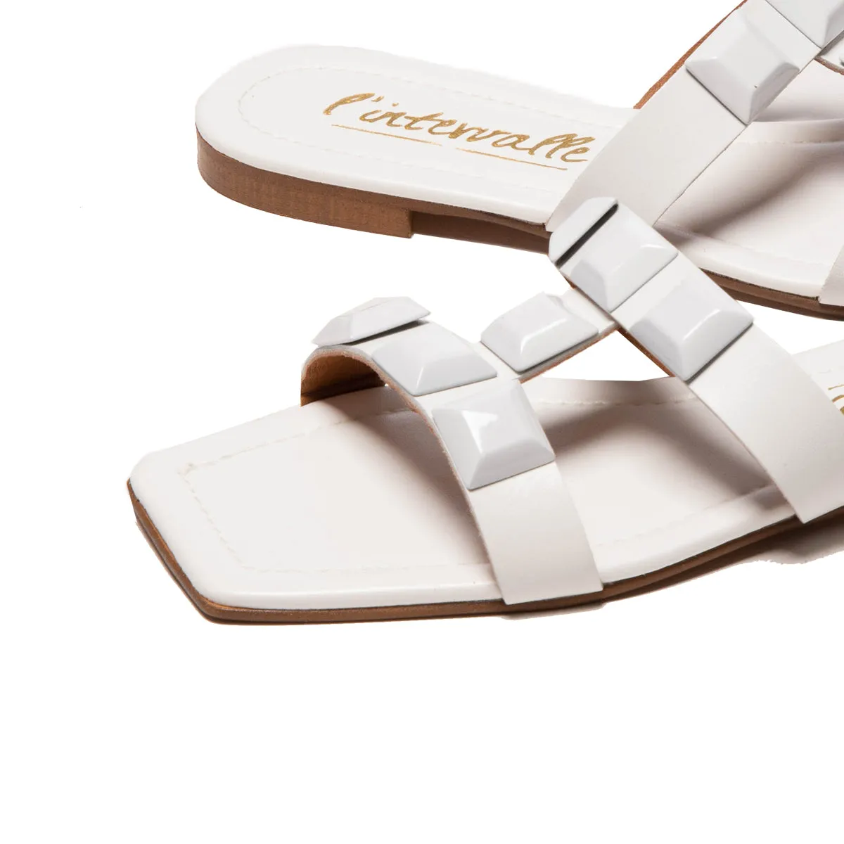 Galia White Leather