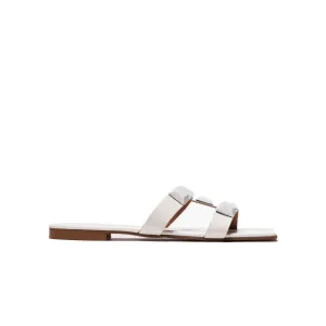 Galia White Leather