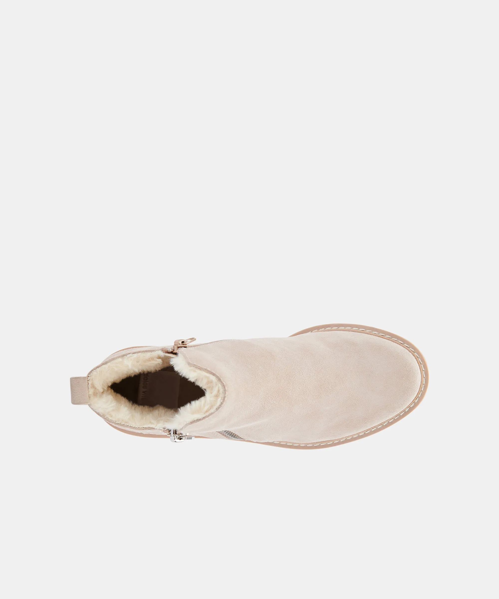 HOLLYN BOOTIES NATURAL SUEDE