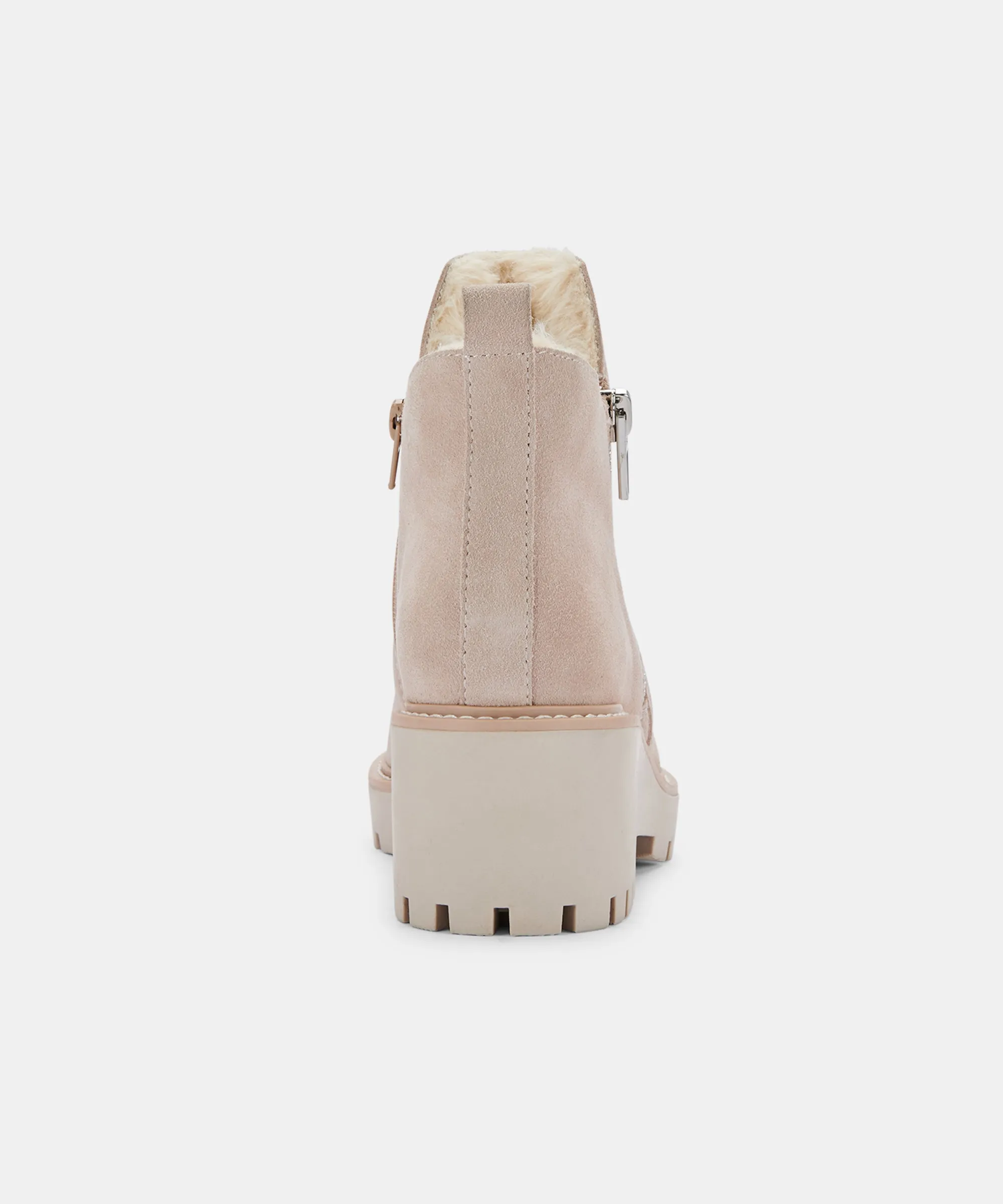 HOLLYN BOOTIES NATURAL SUEDE