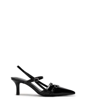 Jackpot Point Heel Black Patent