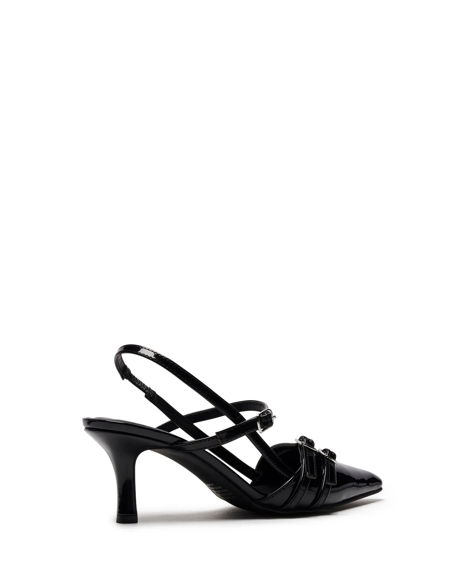 Jackpot Point Heel Black Patent