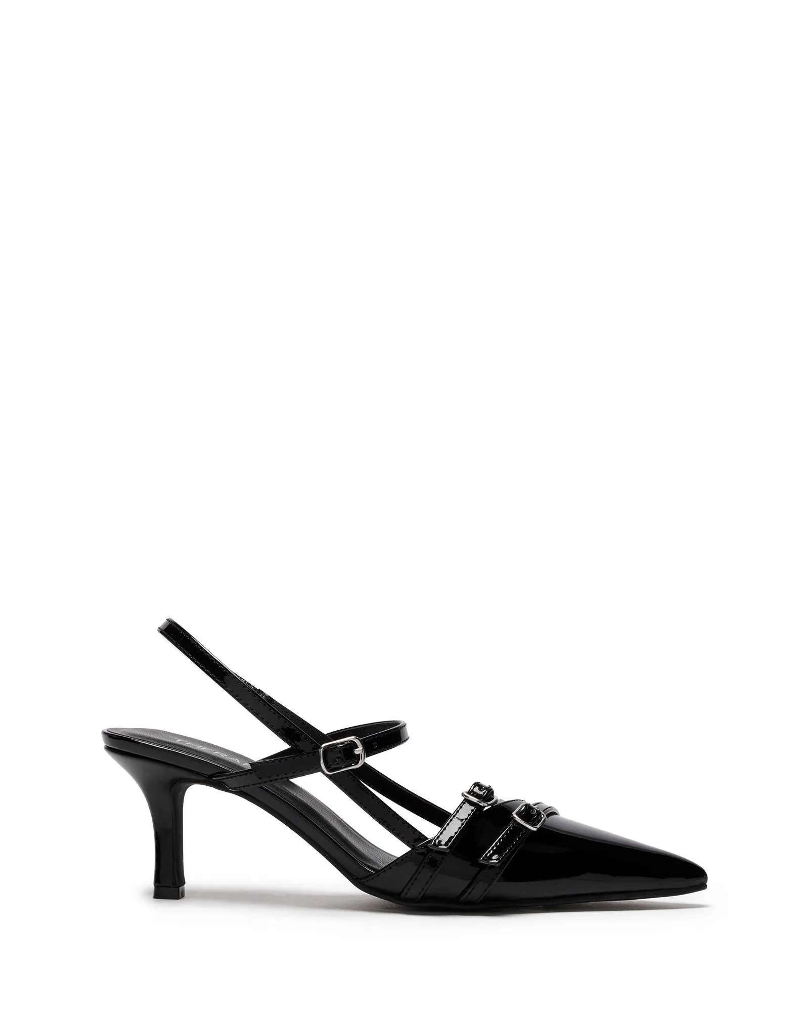 Jackpot Point Heel Black Patent