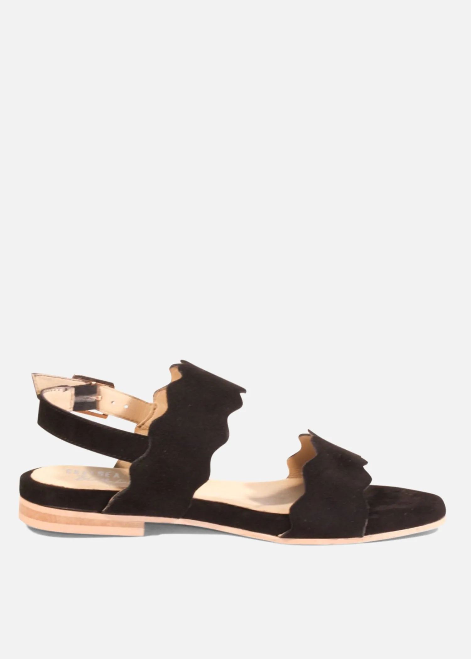 Jarden Suede Scallop Sandals