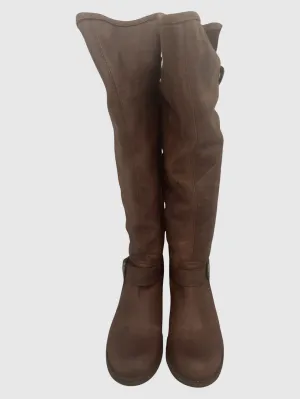 LYNET BROWN LEATHER BOOTS - SM REBOOTED