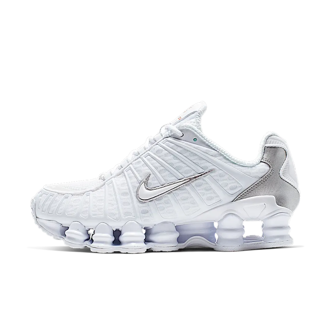 Nike Shox TL White Metallic Silver Max Orange
