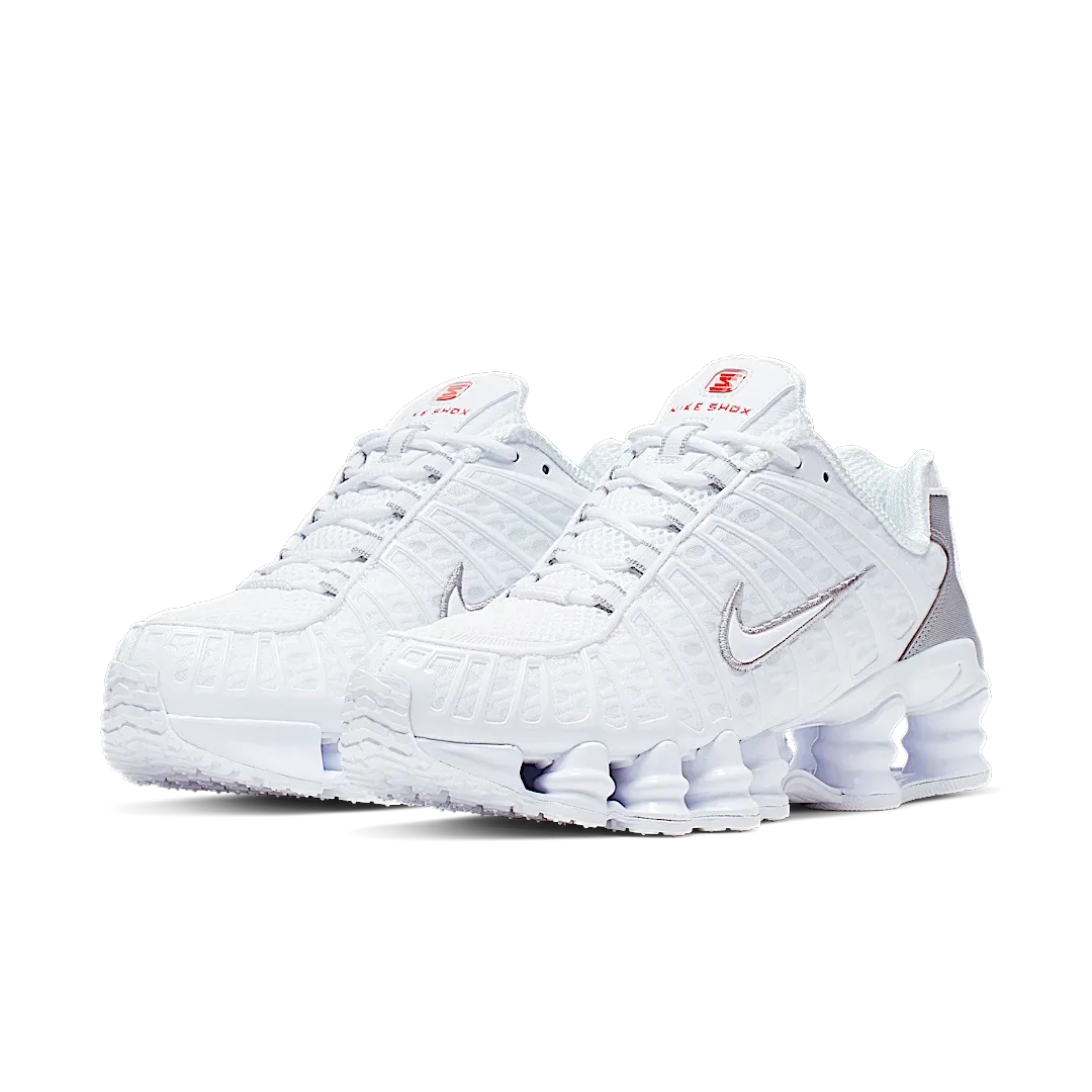 Nike Shox TL White Metallic Silver Max Orange
