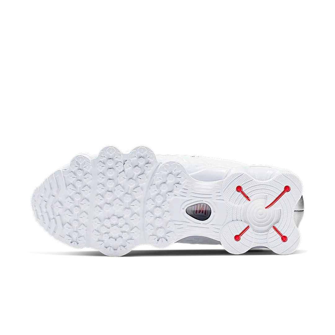 Nike Shox TL White Metallic Silver Max Orange