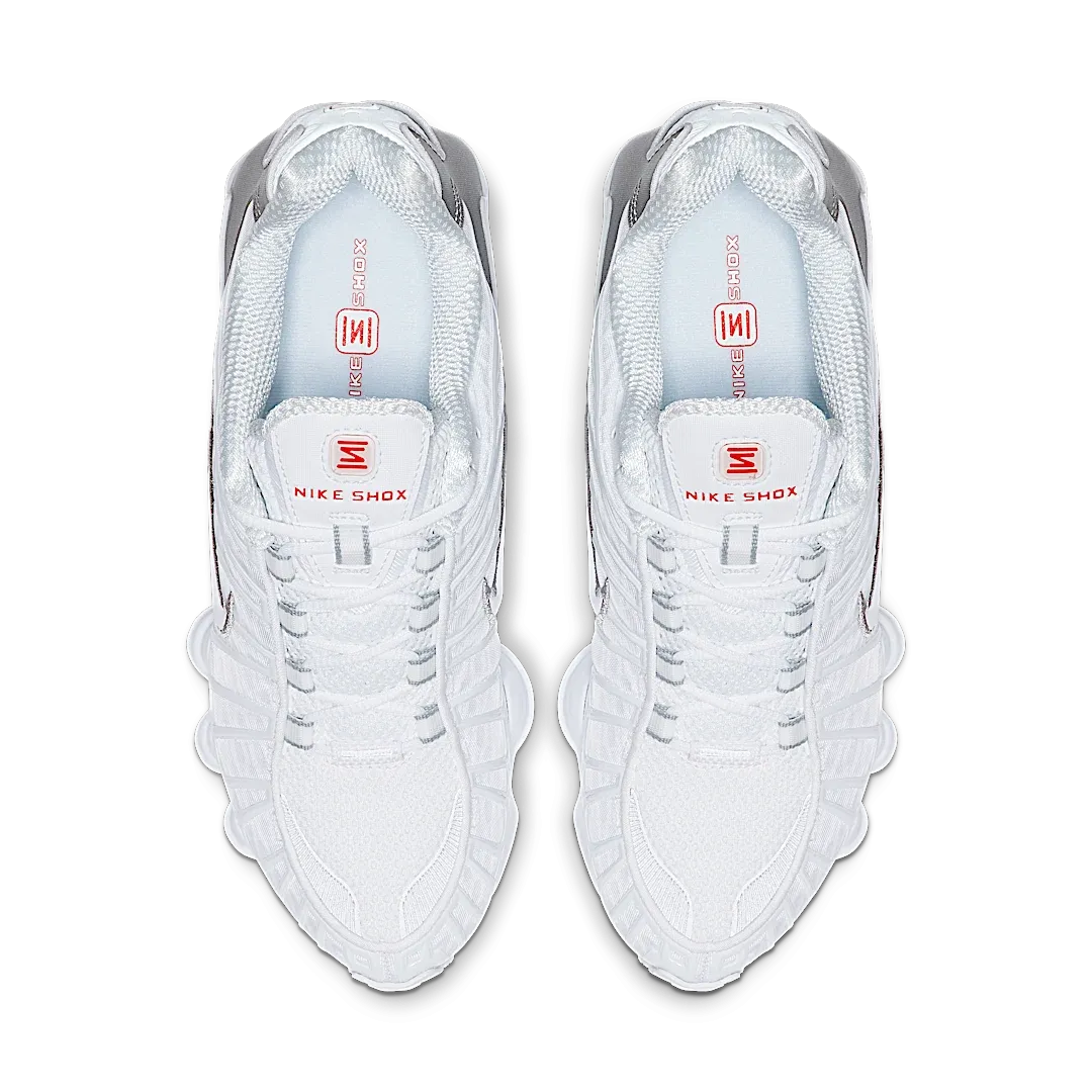 Nike Shox TL White Metallic Silver Max Orange
