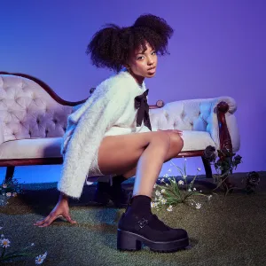 Sai Black Mary Jane Shoes 'Suede Edition'