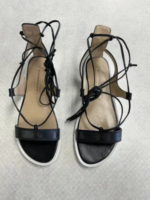 Sandals Flats By Bcbgmaxazria In Black, Size:6.5