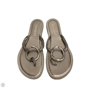 Sandals Flats By Bernardo In Silver, Size: 12