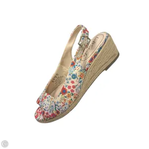 Sandals Heels Platform By Life Stride In Floral Print, Size: 6