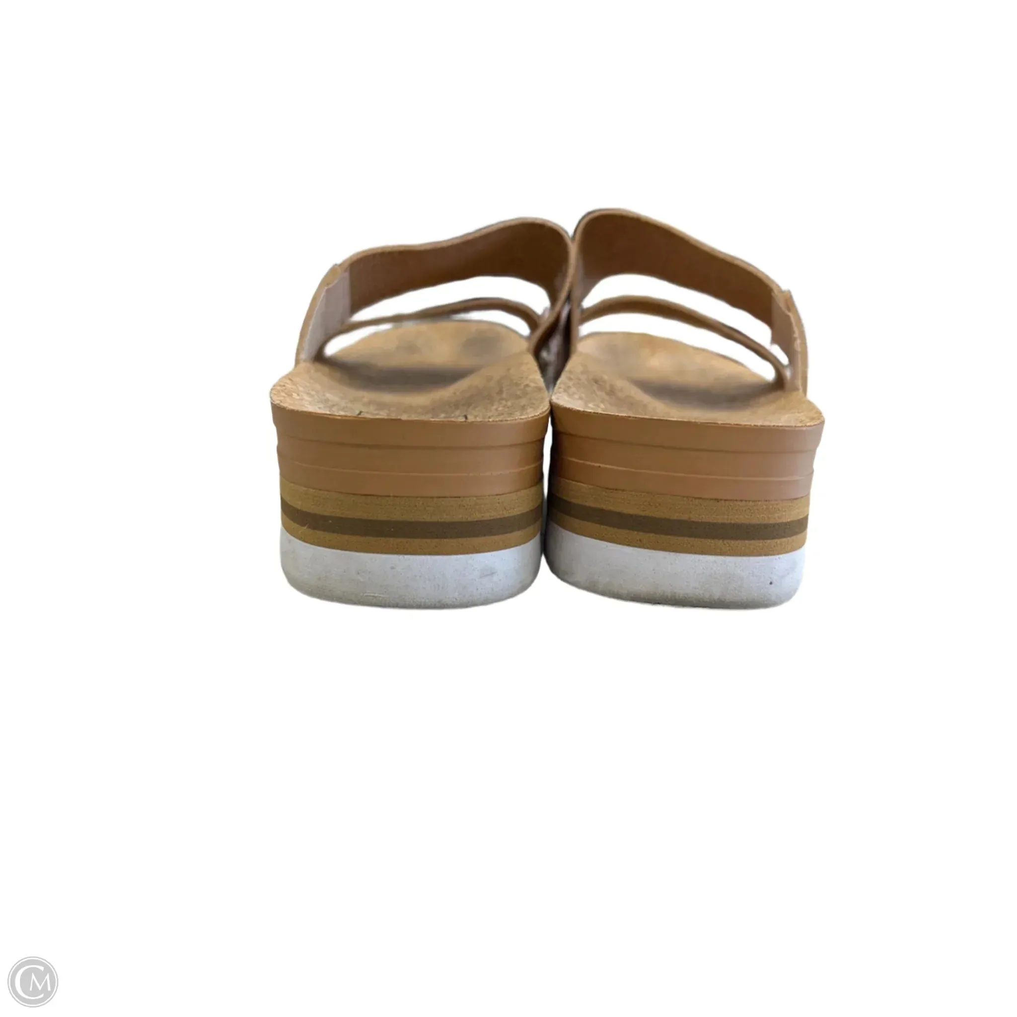 Sandals Heels Platform By Reef In Brown, Size: 9.5