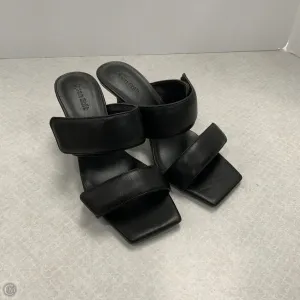 Sandals Heels Stiletto By Open Edit In Black, Size: 9.5