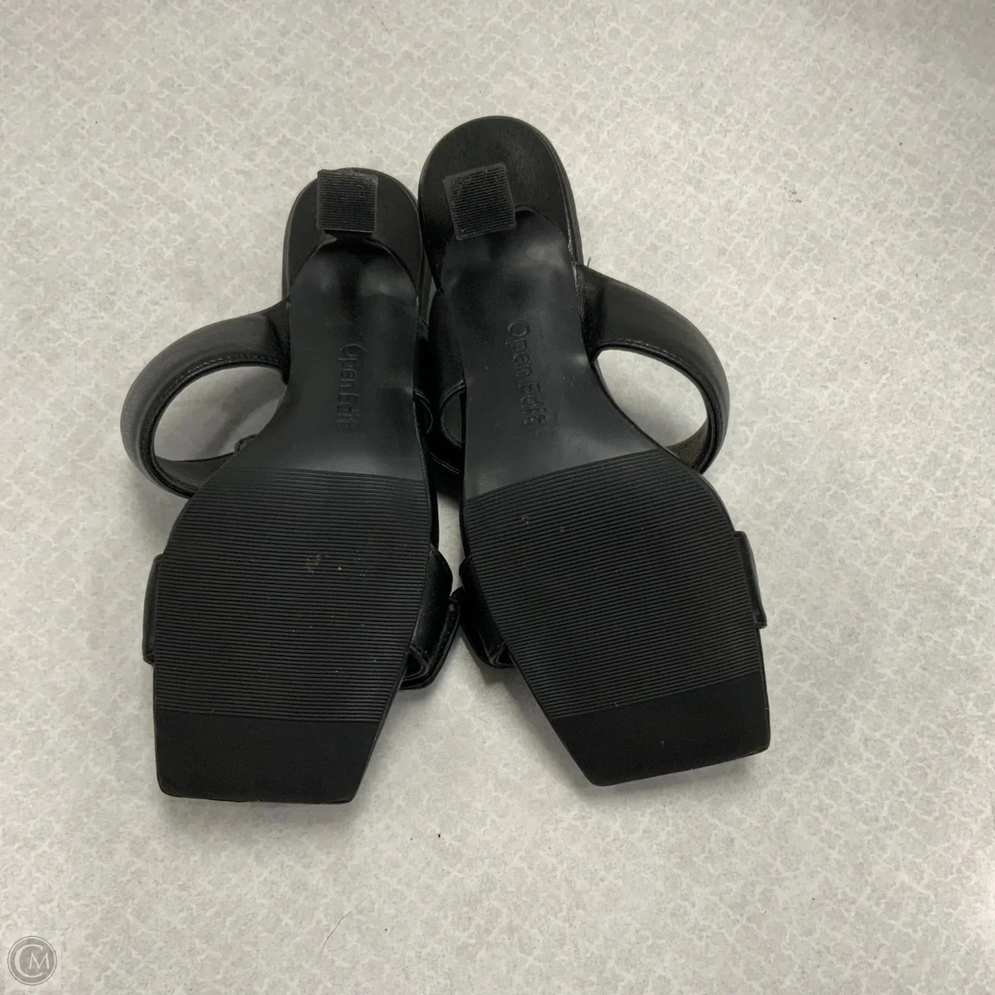 Sandals Heels Stiletto By Open Edit In Black, Size: 9.5