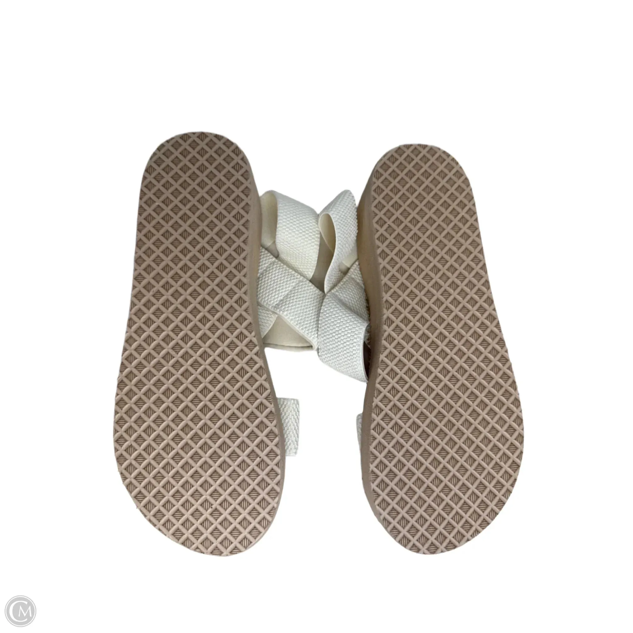 Sandals Heels Wedge By Clothes Mentor In Tan, Size: 10