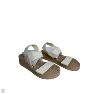 Sandals Heels Wedge By Clothes Mentor In Tan, Size: 10