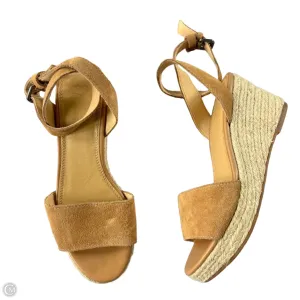 Sandals Heels Wedge By Splendid In Brown, Size: 8.5