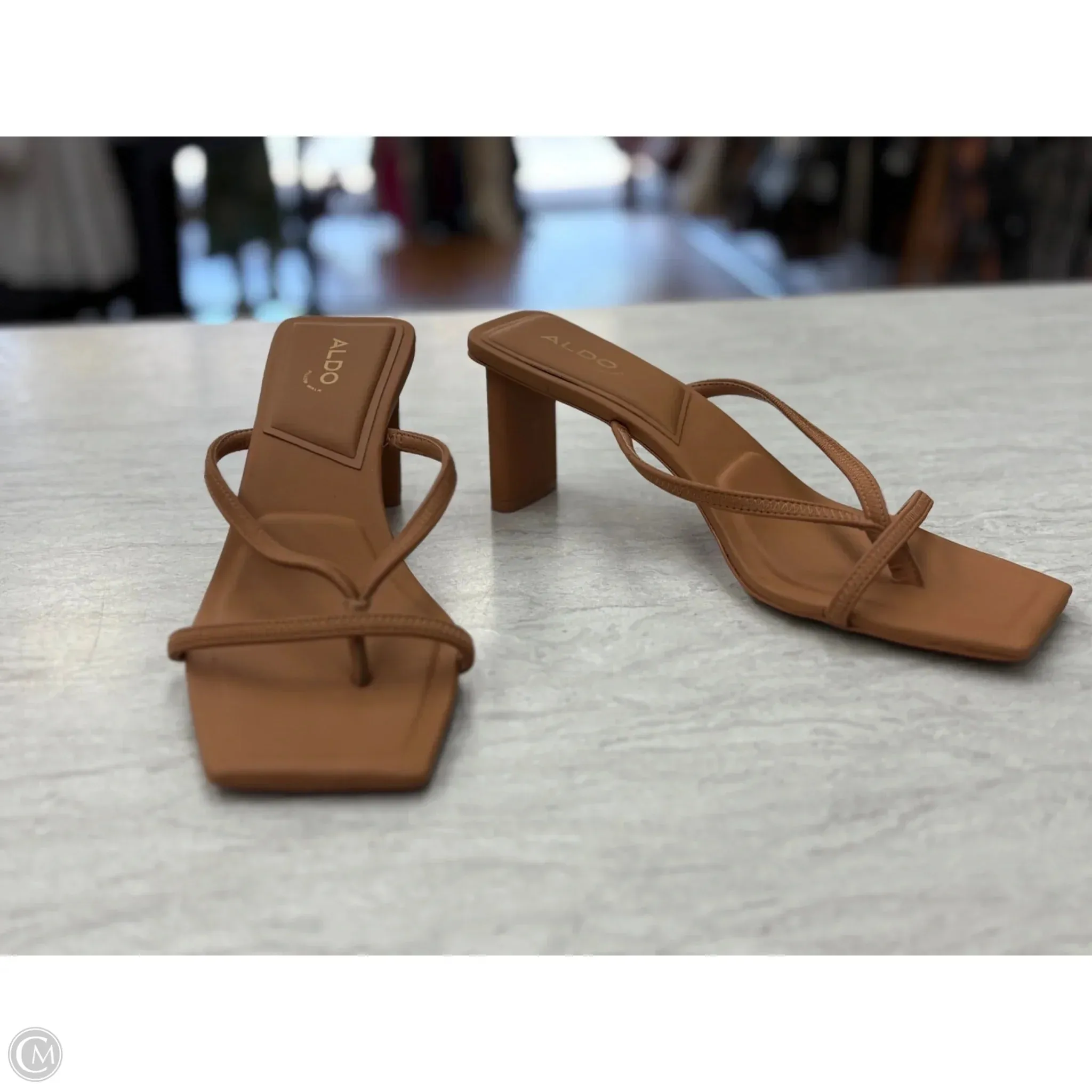 Shoes Heels Block By Aldo In Brown, Size: 9