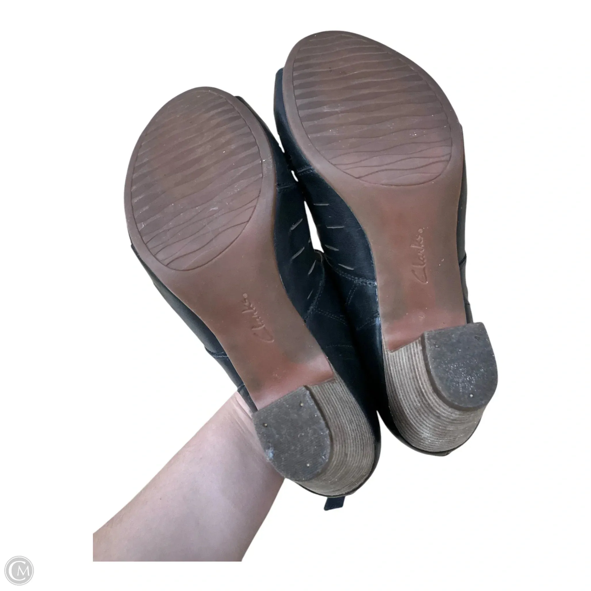 Shoes Heels Block By Clarks In Black, Size: 7.5