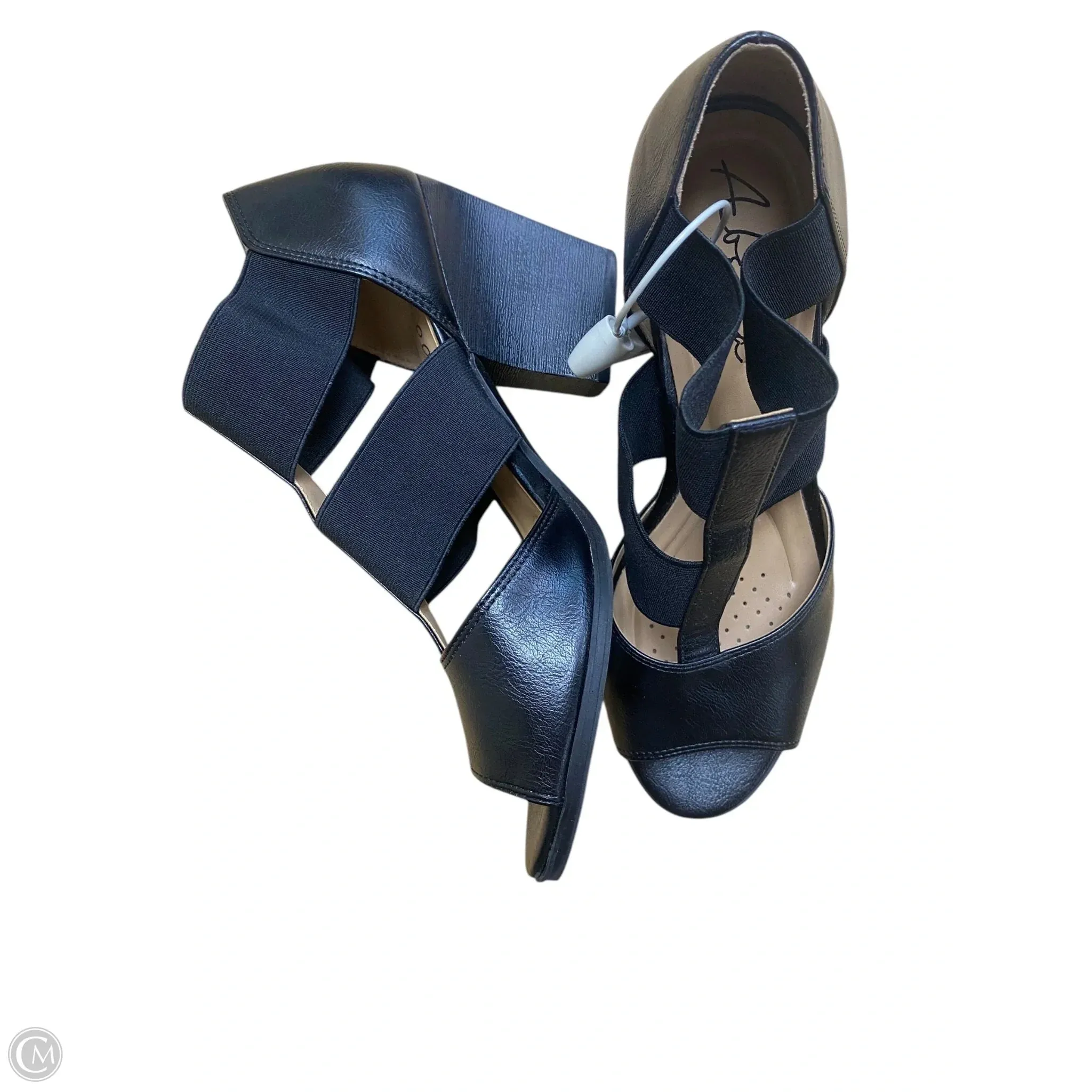 Shoes Heels Block By Clothes Mentor In Black, Size: 7.5
