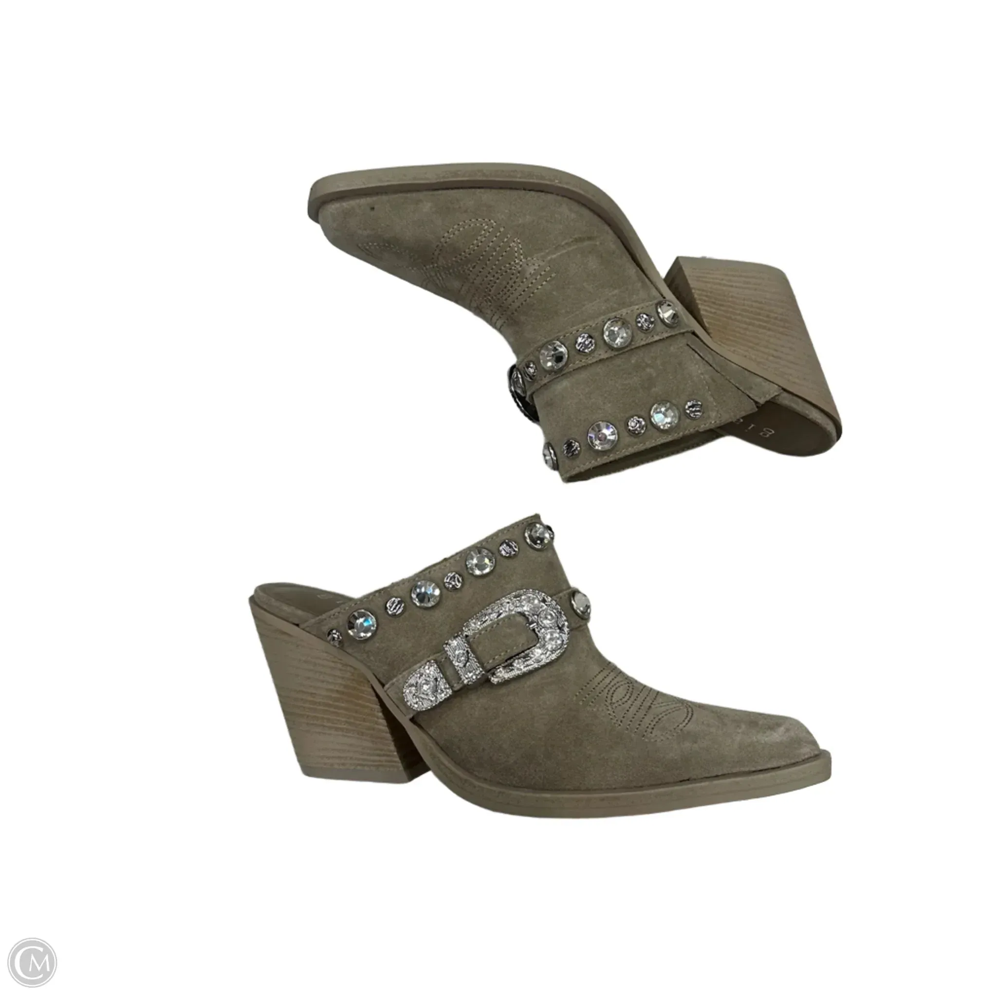 Shoes Heels Block By Gianni Bini In Tan, Size: 6.5