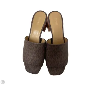 Shoes Heels Block By Michael By Michael Kors In Brown, Size: 9
